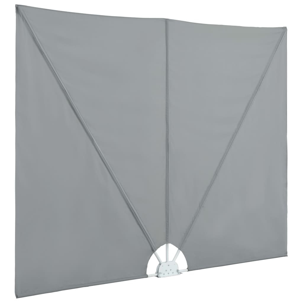Tenda Laterale per Terrazza Pieghevole Grigio 400x200 cm 44566