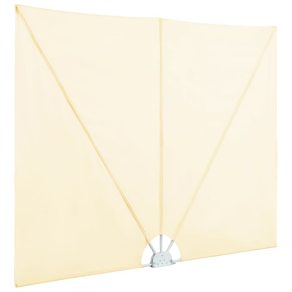 Tenda Laterale per Terrazza Pieghevole Crema 240x160 cm 44567