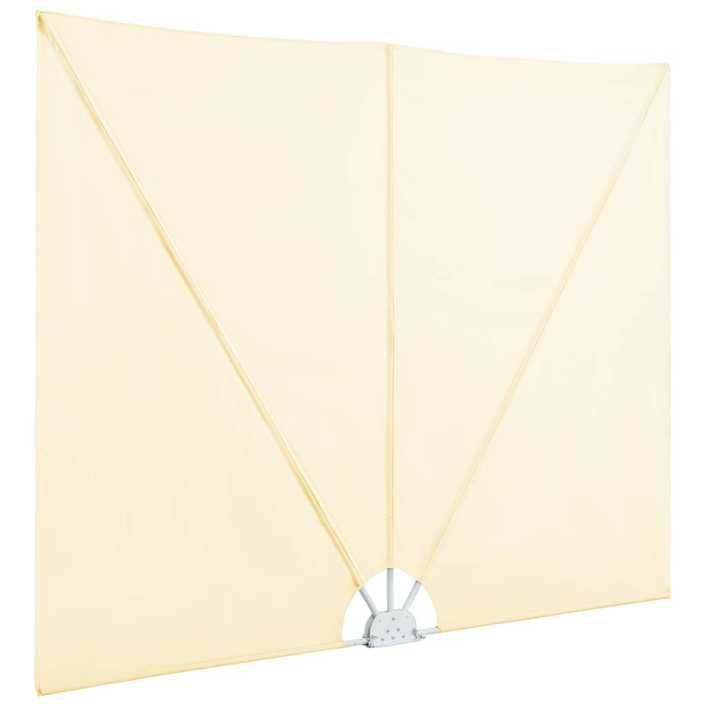 Tenda Laterale per Terrazza Pieghevole Crema 300x150 cm 44568