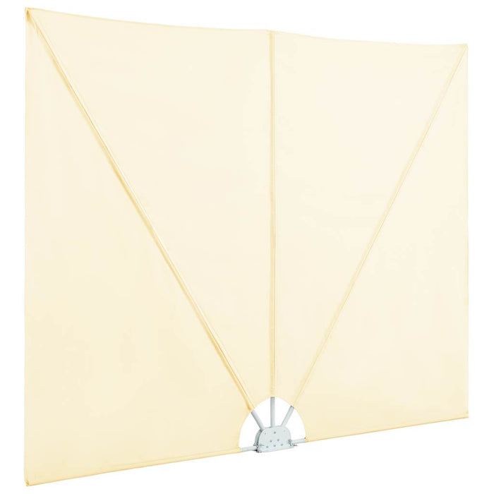 Tenda Laterale per Terrazza Pieghevole Crema 300x150 cm