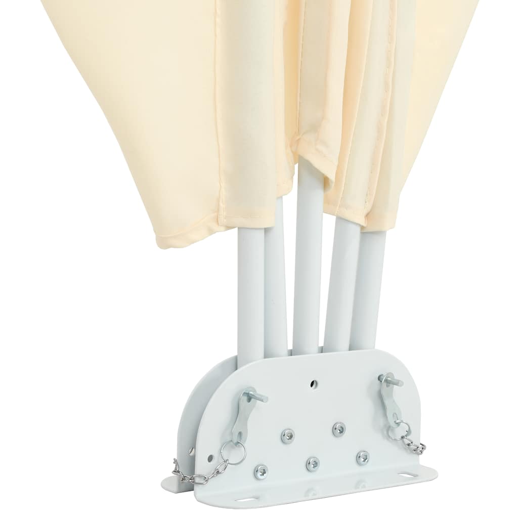 Tenda Laterale per Terrazza Pieghevole Crema 300x150 cm