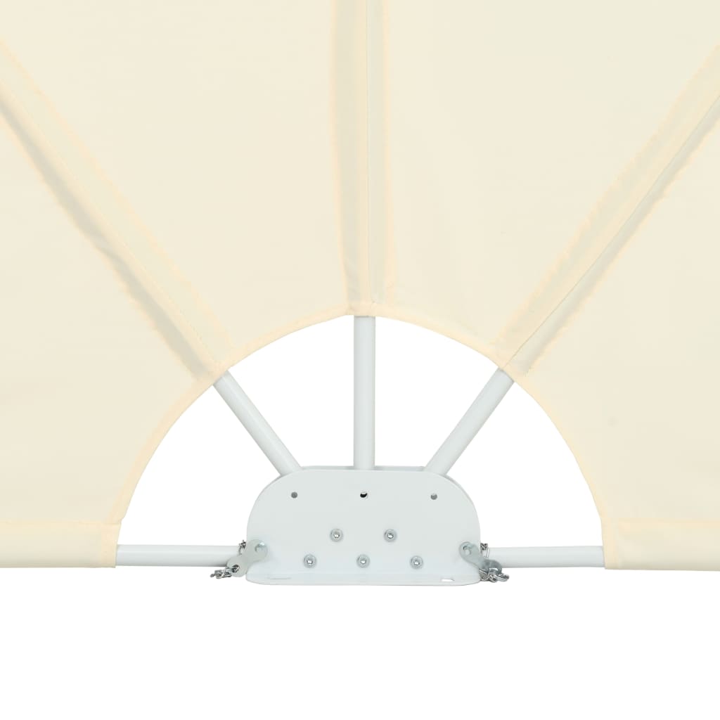 Tenda Laterale per Terrazza Pieghevole Crema 300x150 cm
