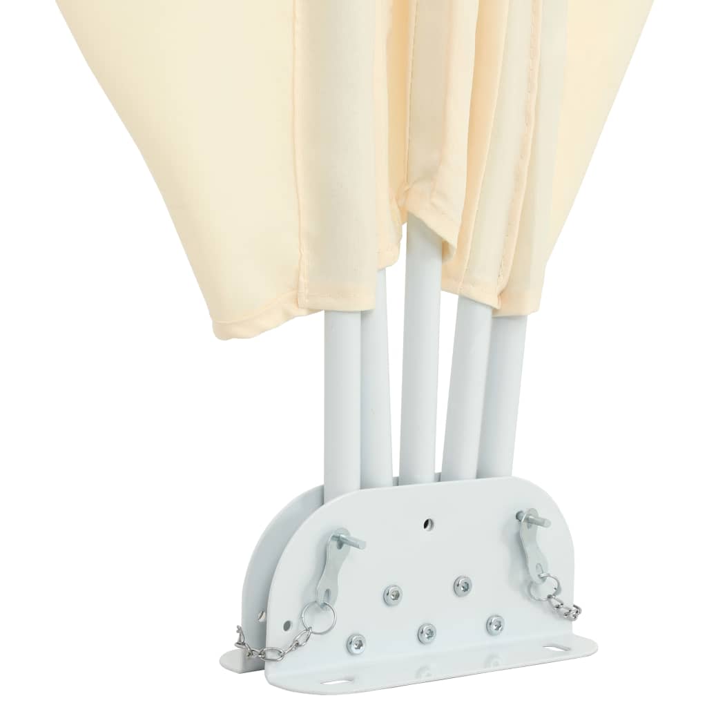 Tenda Laterale per Terrazza Pieghevole Crema 300x200 cm 44569