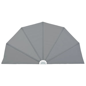 Tenda Laterale per Terrazza Pieghevole Grigio 160 cm 44575