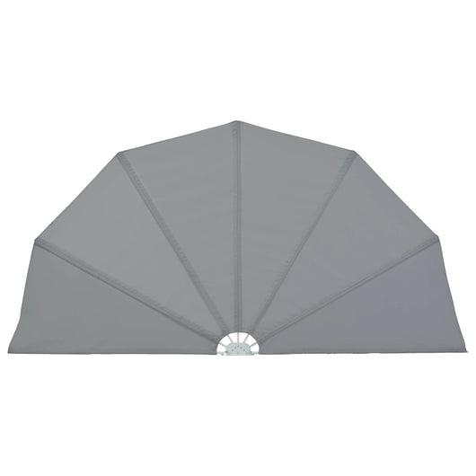 Tenda Laterale per Terrazza Pieghevole Grigio 160 cm 44575