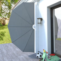 Tenda Laterale per Terrazza Pieghevole Grigio 160 cm 44575