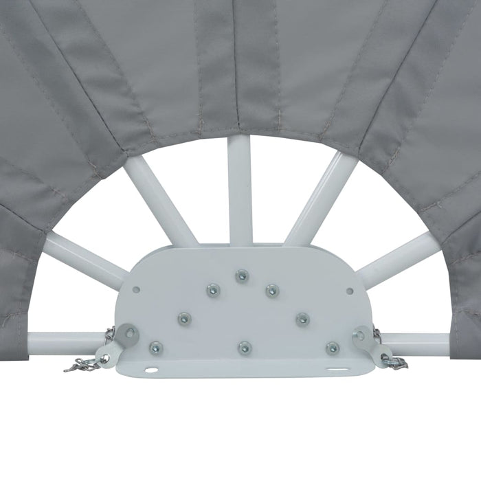 Tenda Laterale per Terrazza Pieghevole Grigio 160 cm 44575
