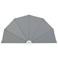 Tenda Laterale per Terrazza Pieghevole Grigio 200 cm