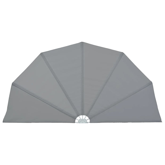 Tenda Laterale per Terrazza Pieghevole Grigio 200 cm