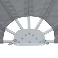 Tenda Laterale per Terrazza Pieghevole Grigio 200 cm