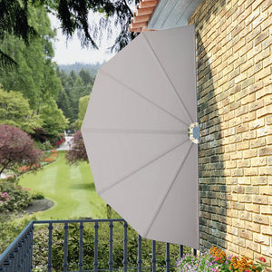 Tenda Laterale per Terrazza Pieghevole Crema 160 cm 44577