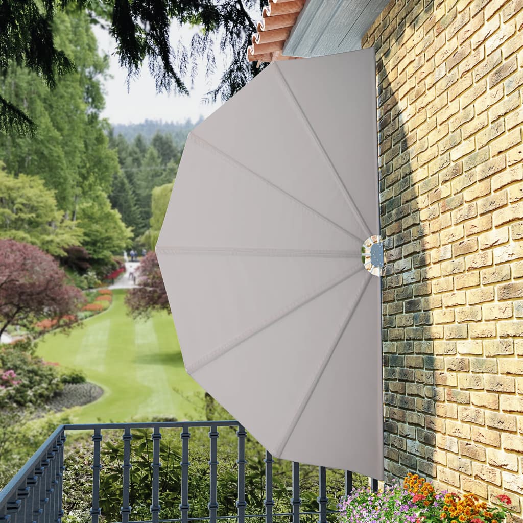 Tenda Laterale per Terrazza Pieghevole Crema 160 cm 44577