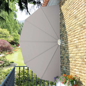 Tenda Laterale per Terrazza Pieghevole Crema 200 cm 44578
