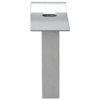 Cancello da giardino in rete di acciaio zincato 415x200 cm grigio 143379