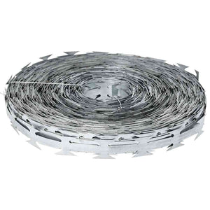 Filo Spinato Concertina con Lame in Acciaio Zincato 500 m