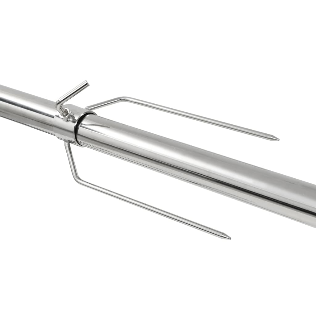 Griglia Barbecue Automatica con Motore in Acciaio 207x45x81cm 44644