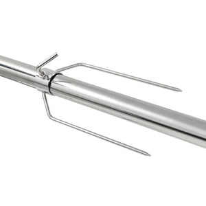 Griglia Barbecue Automatica con Motore in Acciaio 207x45x81cm 44644