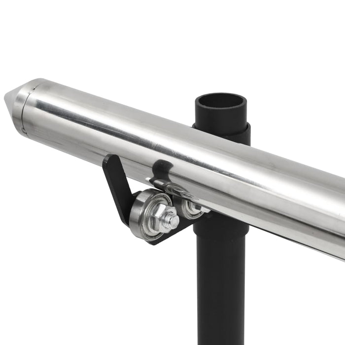 Griglia Barbecue Automatica con Motore in Acciaio 207x45x81cm 44644