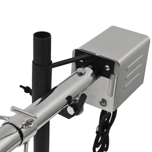 Griglia Barbecue Automatica con Motore in Acciaio 207x45x81cm 44644