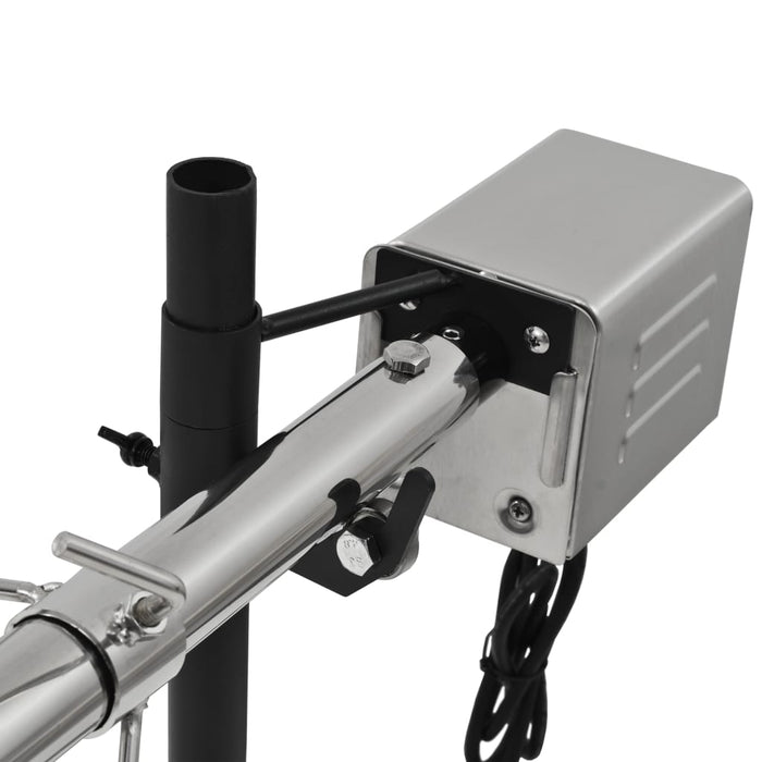 Griglia Barbecue Automatica con Motore in Acciaio 207x45x81cm 44644