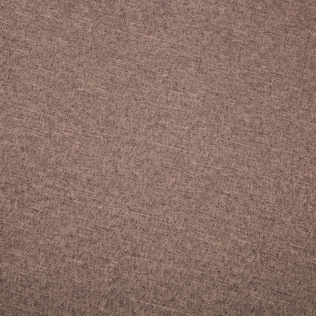 Divano a 3 Posti in Stoffa Imbottito 172x70x82cm Marrone cod mxl 23121