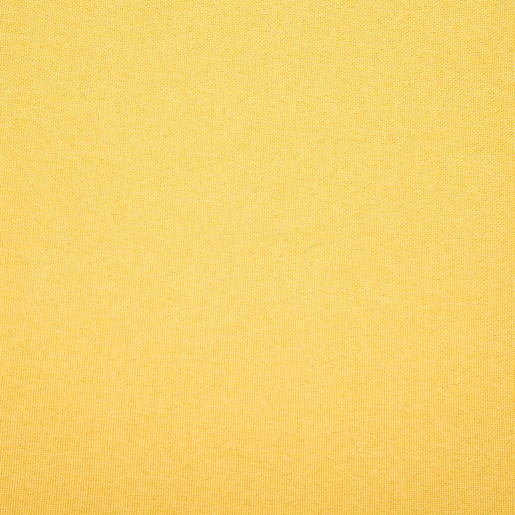 Divano a 3 Posti Rivestito in Tessuto 172x70x82 cm Giallo 247127