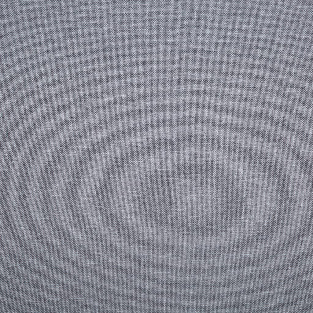 Divano a 3 Posti in Stoffa Imbottito 172x70x82cm Grigio Chiaro cod mxl 15184