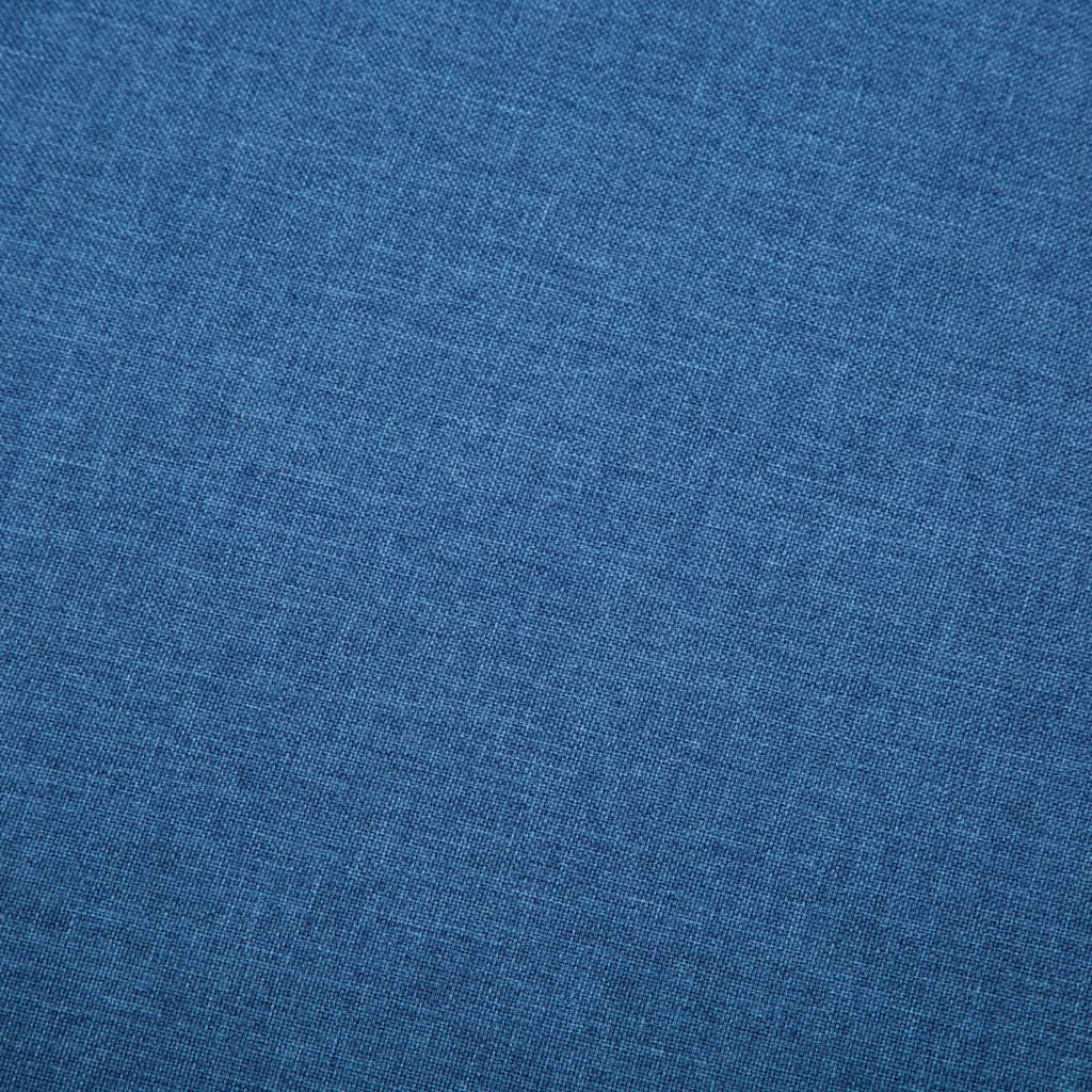 Divano a 3 Posti Rivestito in Tessuto 172x70x82 cm Blu 247130