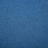 Divano a 3 Posti Rivestito in Tessuto 172x70x82 cm Blu 247130