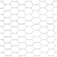 Recinzione in Rete per Pollaio in Acciaio Zincato 25x1,2m Argento 143320