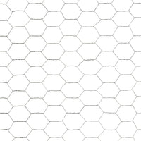 Recinzione in Rete per Pollaio Acciaio Zincato 25x1,2m Argento 143328