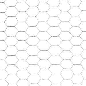 Recinzione in Rete per Pollaio Acciaio Zincato 25x1,5m Argento cod mxl 55375