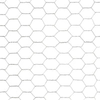 Recinzione in Rete per Pollaio Acciaio Zincato 25x1,2 m Argento cod mxl 59724