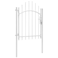 Cancello da Giardino in Acciaio 1x2 m Bianco cod mxl 42719