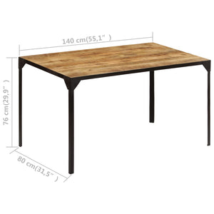 Tavolo da Pranzo 140x80x76 cm in Legno Massello di Mango 246629