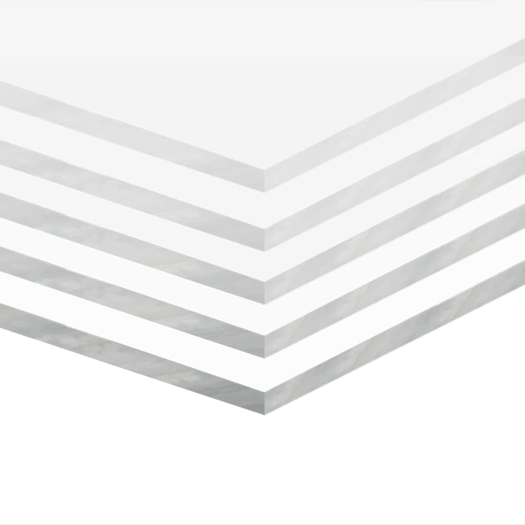 Fogli di Vetro Acrilico 5 pcs Trasparente 40 x 60 cm Acrilico 143535