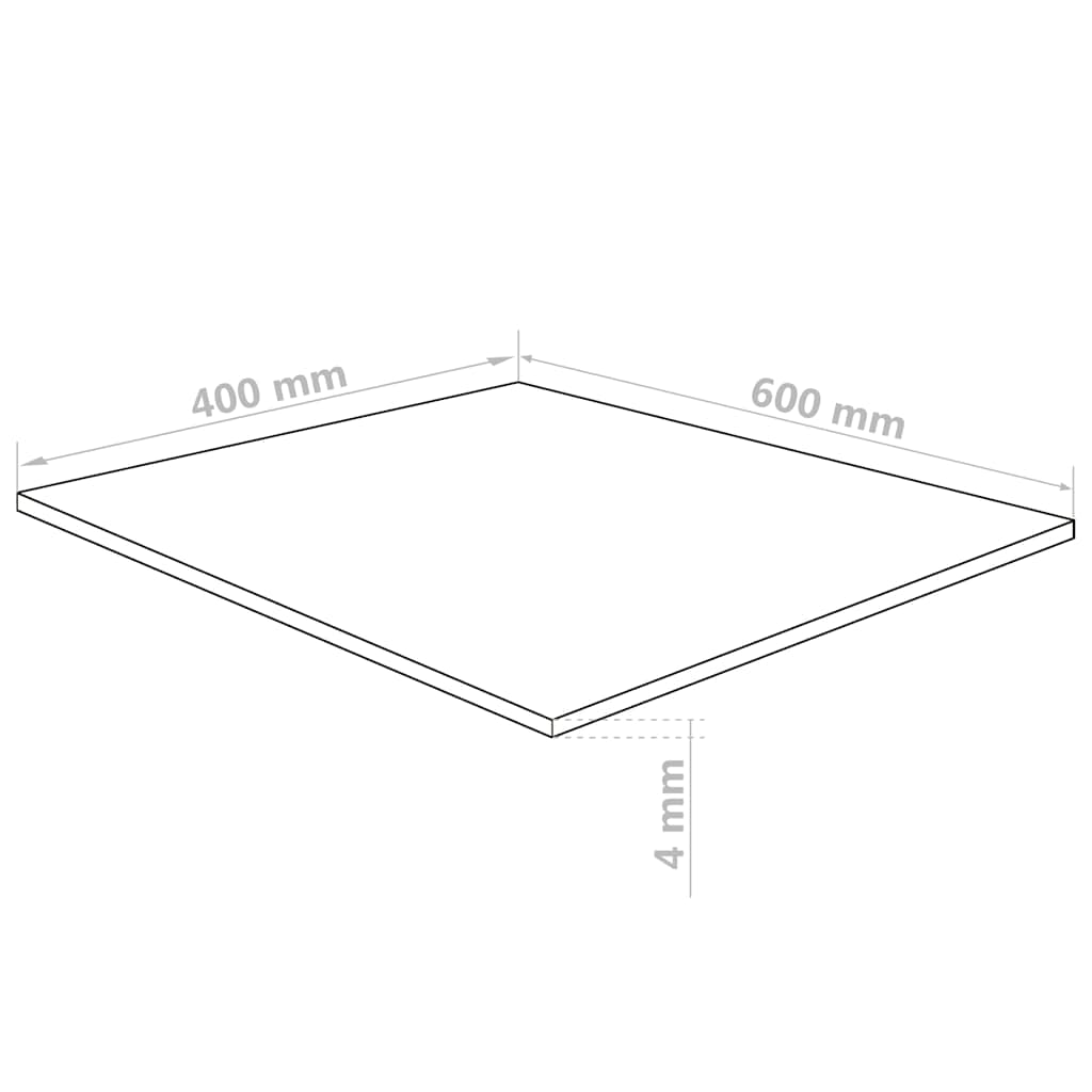 Fogli di Vetro Acrilico 5 pcs Trasparente 40 x 60 cm Acrilico 143535