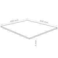 Fogli di Vetro Acrilico 5 pcs Trasparente 40 x 60 cm Acrilico 143535