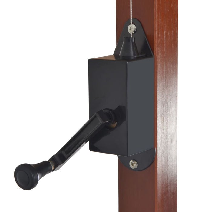 Ombrellone a Sbalzo con Palo in Legno 400x300cm Grigio Talpa cod mxl 8734