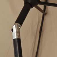 Ombrellone con palo in metallo 300 x 200 cm tortora 02_0008135