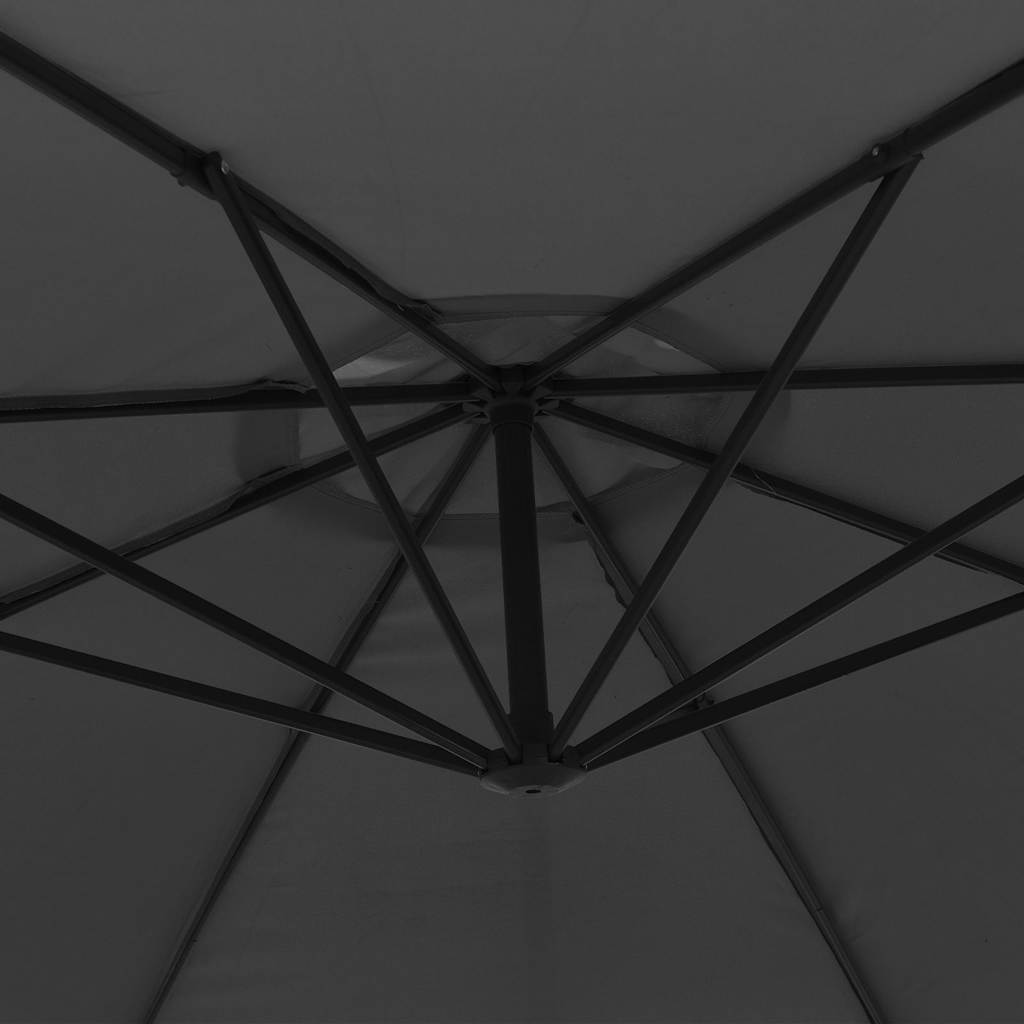 Ombrellone a Sbalzo con Palo in Alluminio 350 cm Antracite