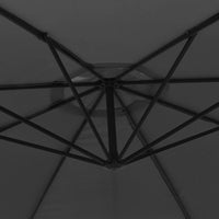 Ombrellone a Sbalzo con Palo in Alluminio 350 cm Antracite