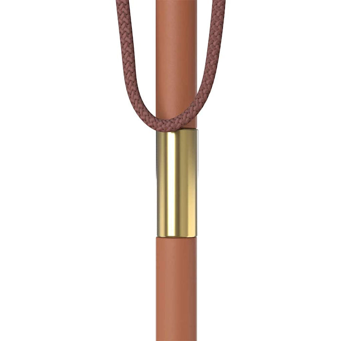 Ombrellone da Esterni con Palo in Legno 150x200 cm Sabbia 44533