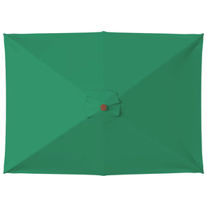 Ombrellone da Esterni con Palo in Legno 150x200 cm Verde