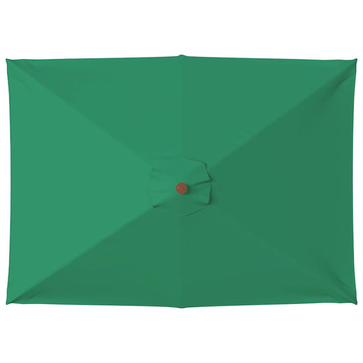 Ombrellone da Esterni con Palo in Legno 150x200 cm Verde