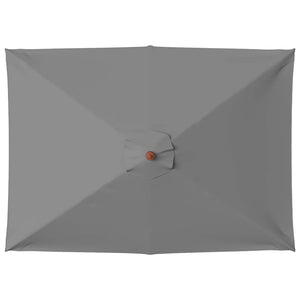 Ombrellone da Esterni con Palo in Legno 150x200 cm Antracite