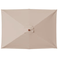 Ombrellone da Esterni con Palo in Legno 150x200 cm Grigio Talpa cod mxl 19693