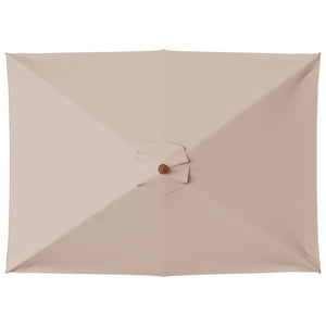 Ombrellone da Esterni con Palo in Legno 150x200 cm Grigio Talpa cod mxl 19693