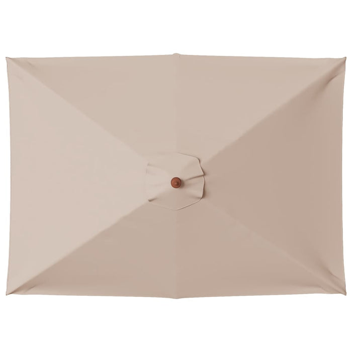 Ombrellone da Esterni con Palo in Legno 150x200 cm Grigio Talpa cod mxl 19693