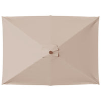 Ombrellone da Esterni con Palo in Legno 150x200 cm Tortora 44536